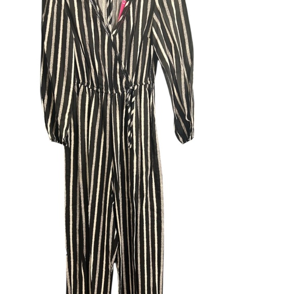 Xhilaration Black and White Striped Jumpsuit - Picture 1 of 3